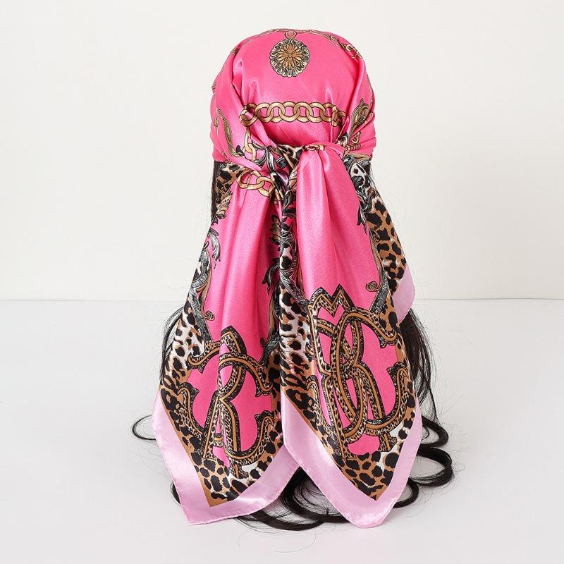 New cashew print silk scarf women's trend versatile shawl satin headscarf 90 square scarf scarf women