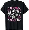 Happy Mother's Day - Cute Groovy Floral Mom T-Shirt ,Unisex Tee
