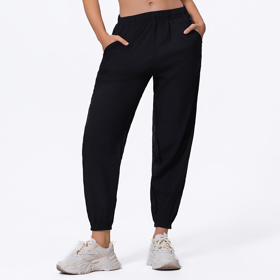Spring and Summer Thin Ladies Quick-drying Sports Casual Pants Mesh Breathable Nine Pants Teenagers Running Harem Pants