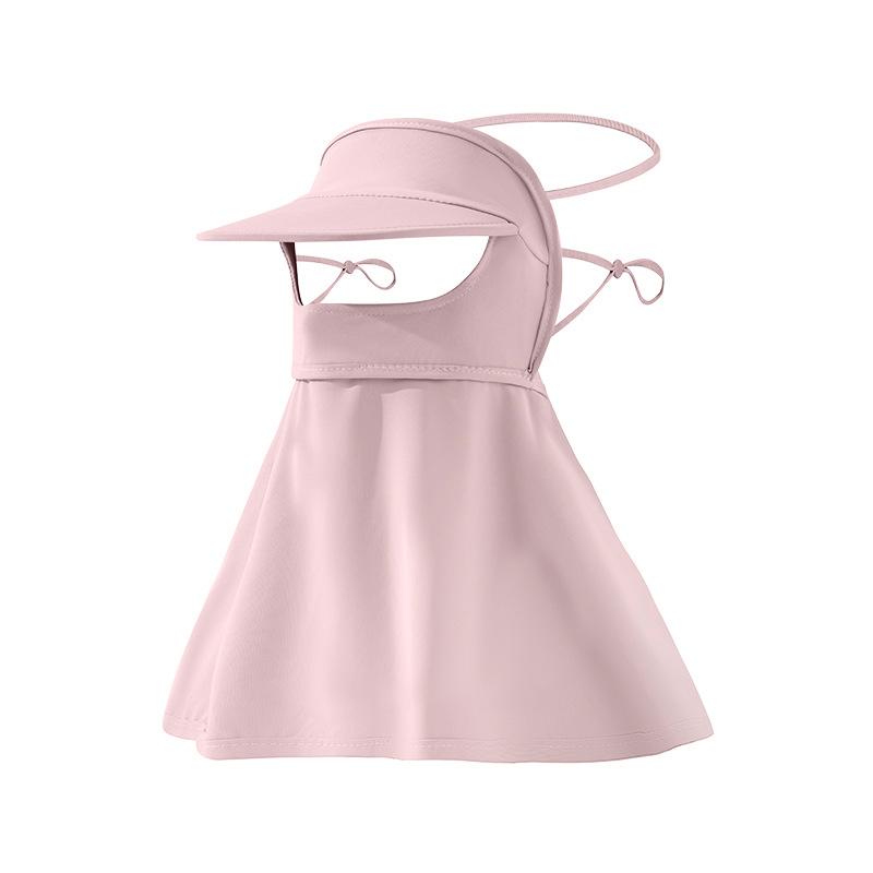 

Маска від сонця для водіння, Жіноча, Захист від ультрафіолетових променів, Захист шиї, Повна маска-сонцезахисний козирок для обличчя з крижаного шовку