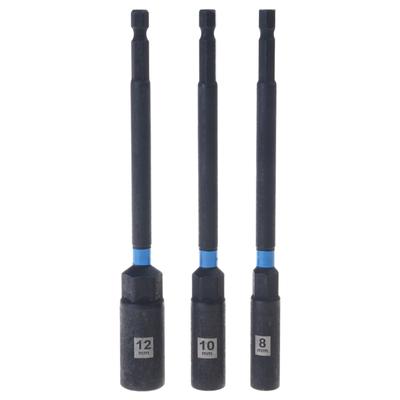 1/4 Zoll Schraubenschlüssel Sechskant-Bit Steckschlüssel-Set Lang Schlagbohrer Steckschlüssel-Adapter Bohrerbit-Verlängerung Steckschlüssel-Adapter für Elektro