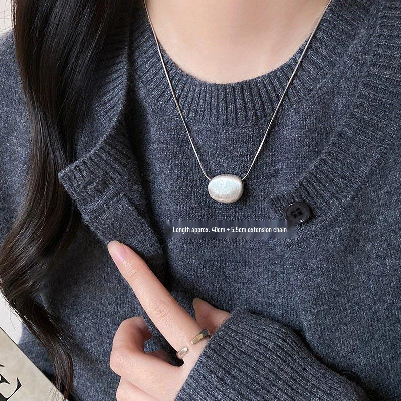 Высококачественное минималистичное геометрическое колье-сердце с чокером-кисточкой