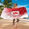 Football Club Emblem Printed Microfiber Beach Towel, Soft And Absorbent, Quick-Dry, Ideal for Summer Travel, Beach Essential, Swimming Pool