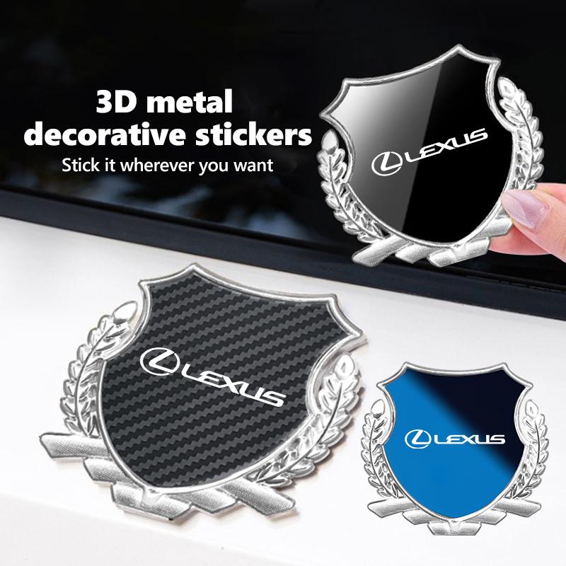 For Lexus 3D Metal Car Side Body Trunk Stickers Emblem Badge Decal Accessories RX350 IS300 ES250 ES200 ES330 ES350 IS250 GS300