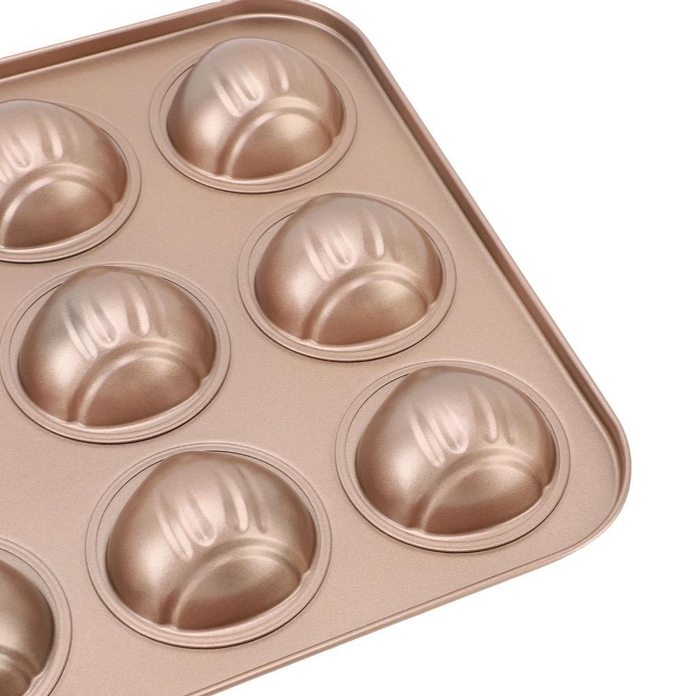 12 Cavity Chestnut Shaped Bakeware Carbon Steel Chocolate Pan  Bakery Catering