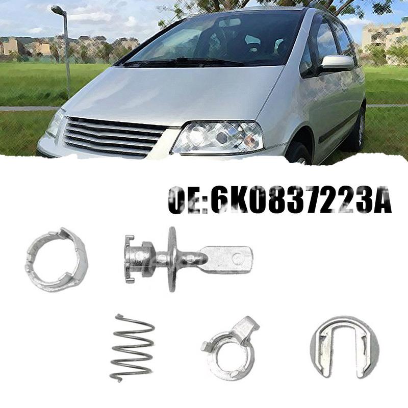 1 Set Car Front Door Lock Cylinder Repair Kit Car Accessories for VW SHARAN SEAT ALHAMBRA 95-10 FORD GALAXY 95-06 6K0837223A