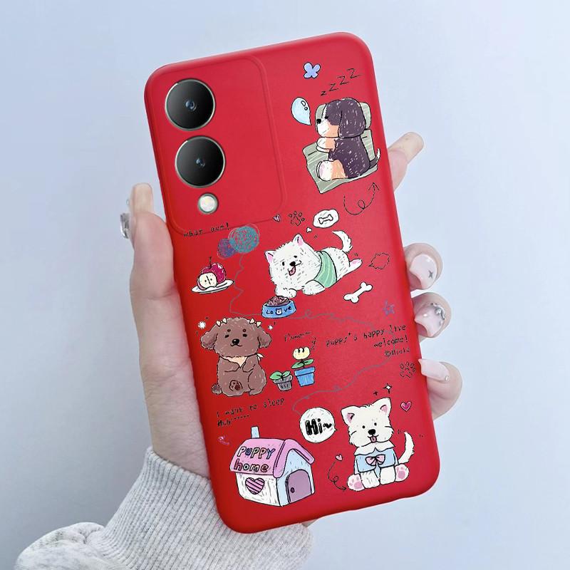 Cute Astronaut Panda Cartoon Phone Case For Vivo Y17s 2023 Casing TPU Slim Back Cover For Vivo Y17S 4G V2310 Soft Silicone Cases
