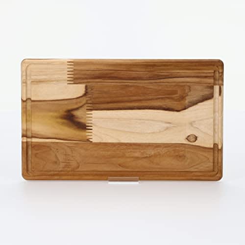 Tramontina Advanced Cutting Board, Medium, 33cm X 20cm, Antibacterial, Lightweight, Reversible, Grooved, Made In Brazil, Product Number 13458/051