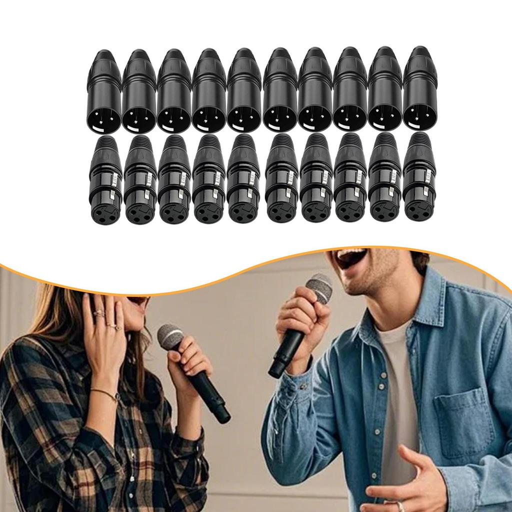 Mikrofonkabel Stecker Anschluss 3-Pin XLR Einfache Installation Ersatzteile Audio