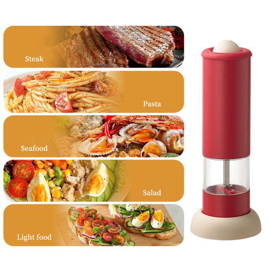 Yousheng Electric Pepper Grinder Rechargeable Salt And Spice Mill with Adjustable Coarseness One-Hand Operation Kitchen Seasoning Tool