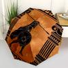 Greek Warrior, Shield Themed Automatic Opening and Closing Umbrella, Compact Travel Umbrella, Lightweight and Portable, Suitable for Beach C