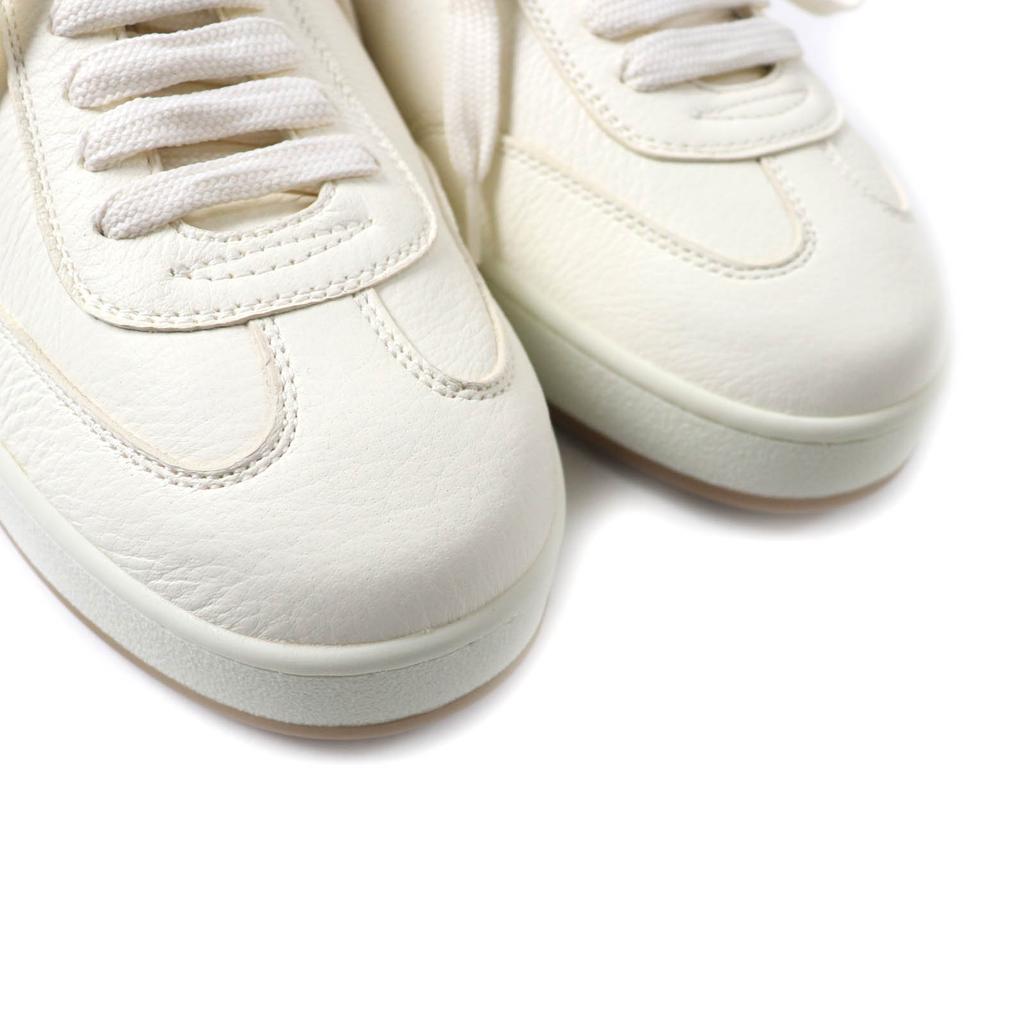 Pristine CHURCH'S sneakers LAURELLE Deerskin lace-up Ivory Dearskin Leather Women 38 Used