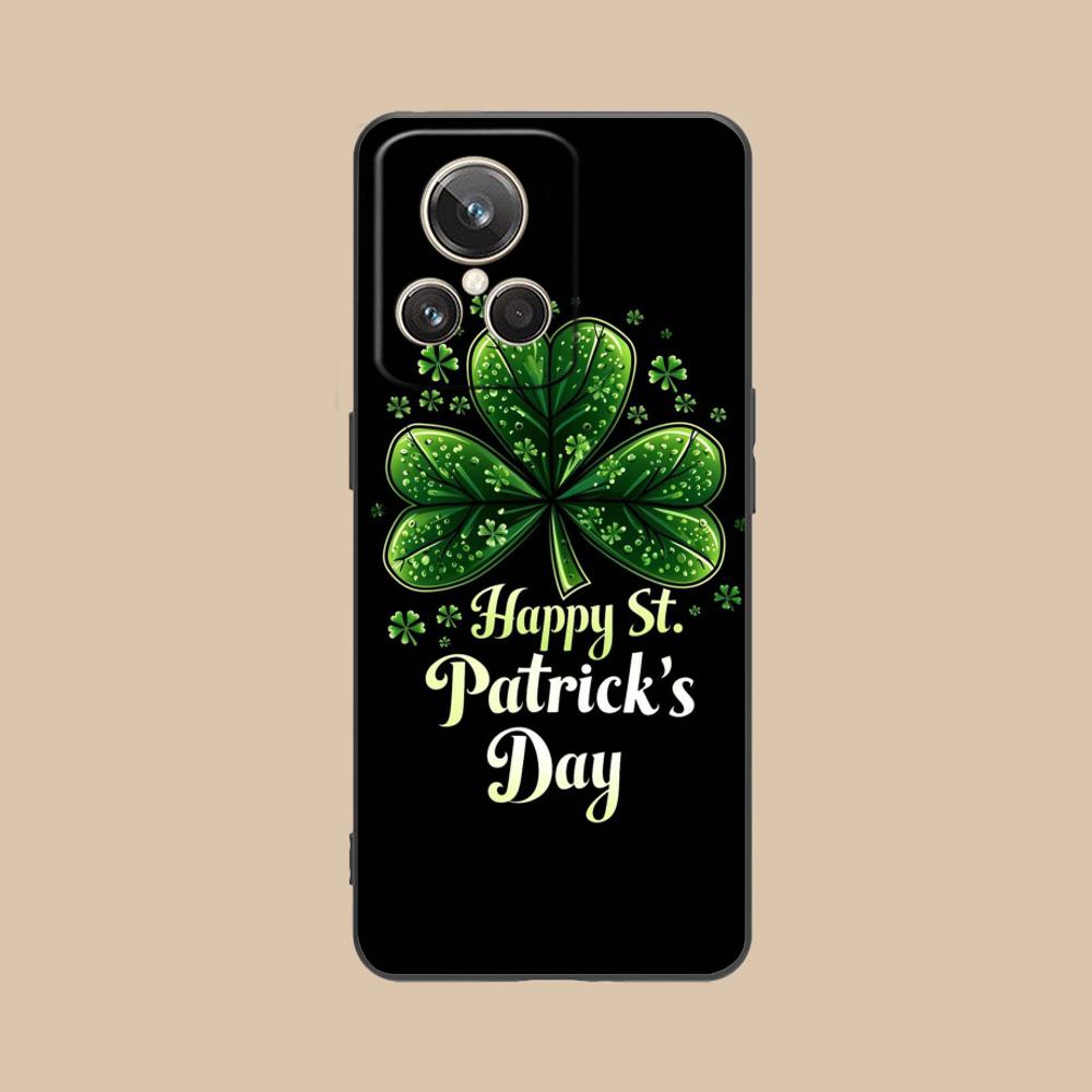 Saint Patrick's Day Mobile Phone Case for Realme 15 14 13 12 11 10 9 Pro Plus T i Lite 5G Colorful Printing Cover Pretty Luxury