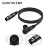 Adjustable Angles Speaker Power Amp XLR Cable 3 Pin Mic Cord