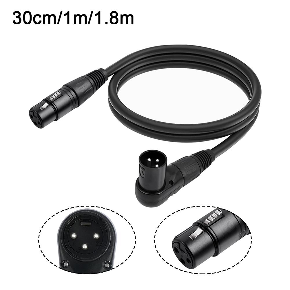 Adjustable Angles Speaker Power Amp XLR Cable 3 Pin Mic Cord