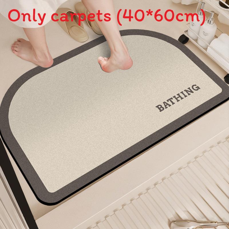 Modern Minimalist Diatomaceous Bathroom Rug With Non Slip Water Absorption For Home Use