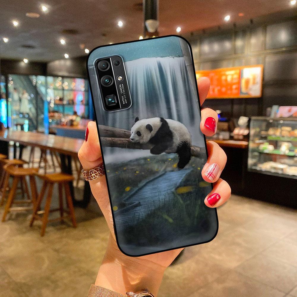 Case For Huawei P30 Lite P Smart Z Y6 Y7 2019 P40 Pro P20 Honor 9X 8X Play 9A 20 9S Phone Cover Shell Super Cute Panda Funda Sac