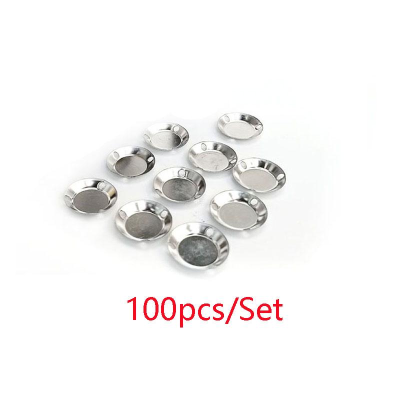 100pcs Dental Magnetic Articulators Accessory Three Hole Bowl Anatomical Denture Supplies Technician Lab Tool Dentistry Material 100pcs