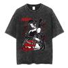 2026 Summer Hot Sale Anime Nana Osaki Black Stones Washed Vintage Graphic Tshirt Y2k Men Women Gothic Cotton Oversized Tshirt