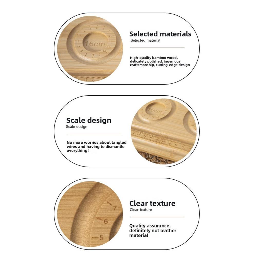 Solid Wood Jewelry Making Bead Board 26.5*20*1cm DIY Bead Board Jewelry Design Tray For Handcraft