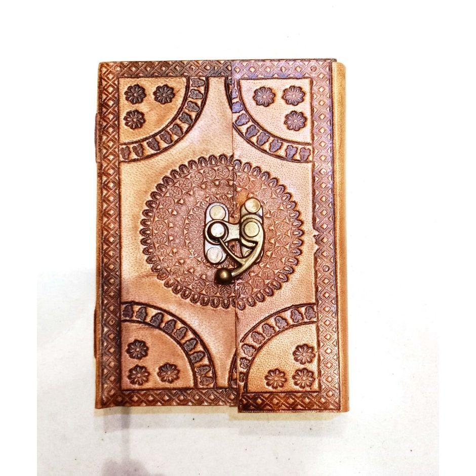 Handmade paper journals unlined Paper Diary 7x5 inches for Men and Women and gift & Travel in Brown Color