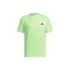 T Shirts Men's Green Crew Neck Moderate Straight Fit IN9061