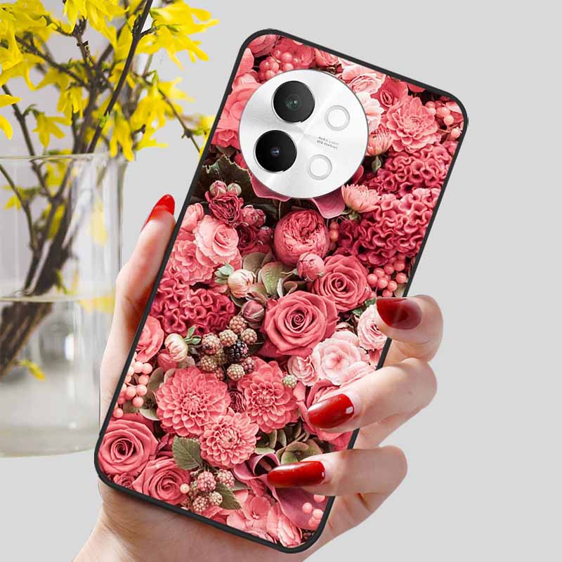 For Vivo V40 Lite 5G Case Fashion Soft Silicone Lovely Phone Cover for Vivo V 40 Lite V40Lite 5G Protect Back Cover TPU Coques