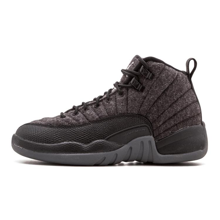 Jordan 12 Retro Wool GS 852626-003 37.5 темно-серого/серебряный