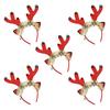 5xChristmas Glowing Hair Band Light Up Head Band Xmas Tree Hairband Creative Flashing Headwear Performances Photo Props