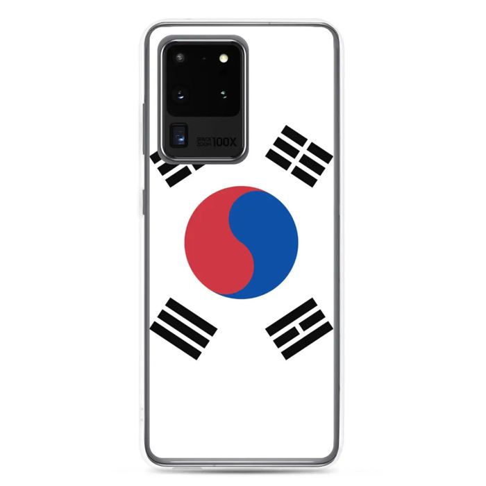 Coque Téléphone - Samsung - Galaxy S20 - Drapeau Corée du Sud - Souple - Multicolore