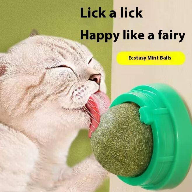Catnip Ball Cat Toys Pet Grinding Teeth Cleansing Tooth Resistant Bite Relieving Boredom Kittens Kittens Cat Self-Hi Licking Licking Fun Supplies