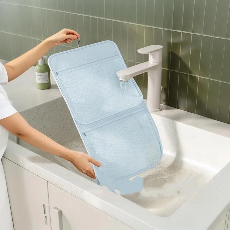 Wall-Mounted Storage Hanging Bag Visible Mesh Storage Bag For Student Dormitories, Bedrooms, Wardrobes, Underwear, And Socks