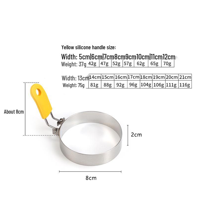 304 Stainless Steel Egg & Pancake Ring Mold