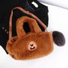 Plush Capybara Capybara Plush Backpack Animal Cartoon Cartoon Shoulder Bag  Unisex