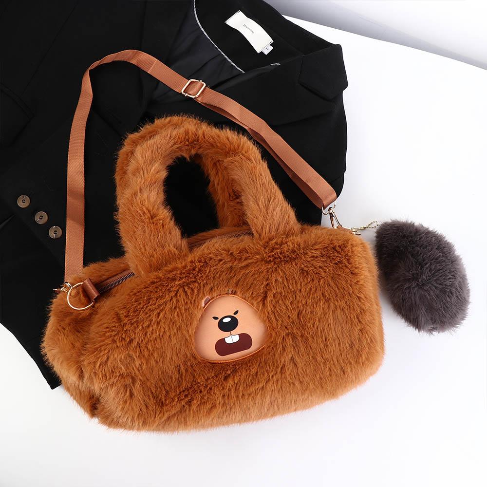 Plush Capybara Capybara Plush Backpack Animal Cartoon Cartoon Shoulder Bag Unisex