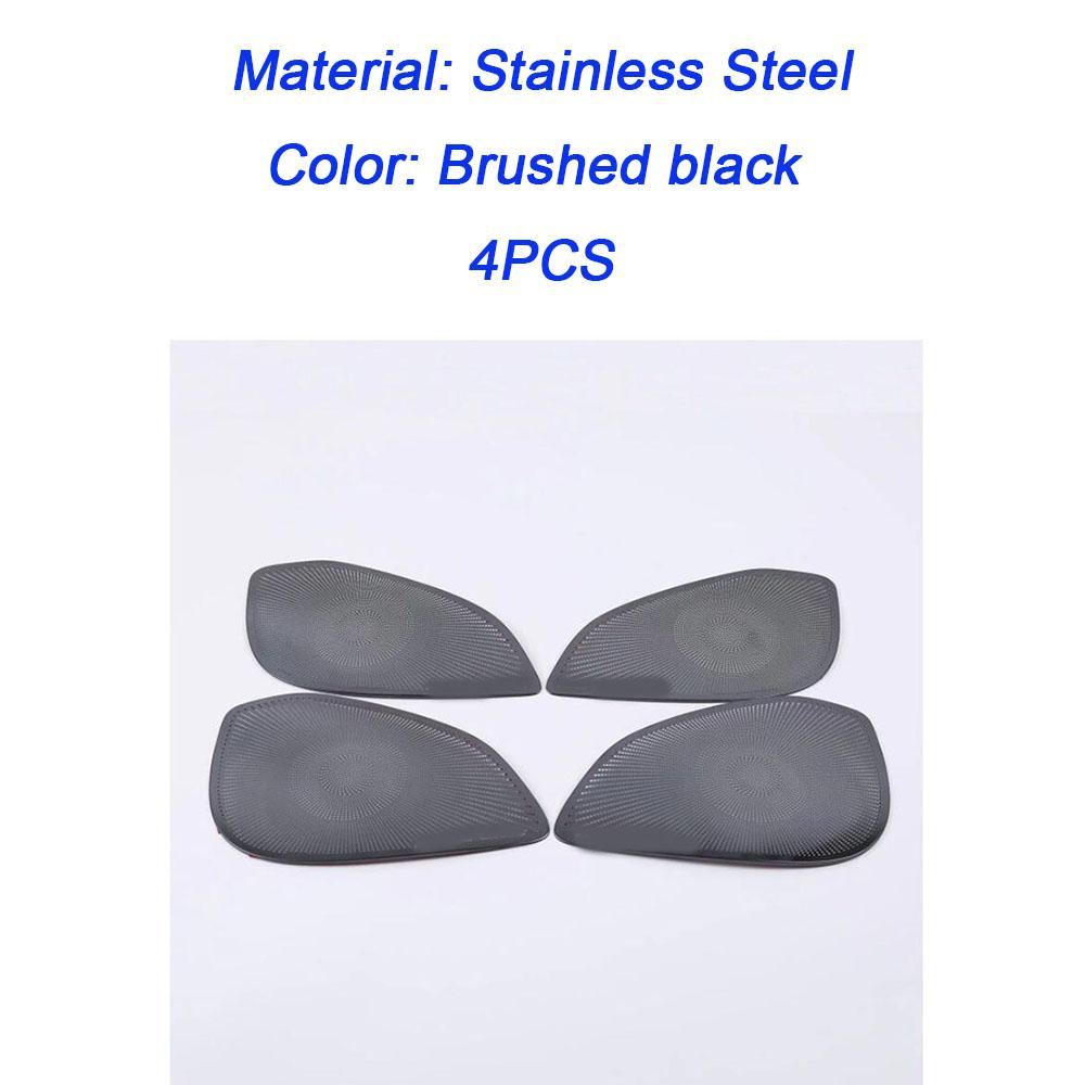 Car Door Ide Audio Speak Sound Cover For Mitsubishi Eclipse Cross 2017 2018    Ring Circle Lamp Trim 4pcs