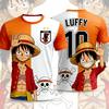 2026 Japan One Piece Luffy Football Jersey T-shirt Kids Football Special Jersey  Adult Men's Quick-Drying T-shirt