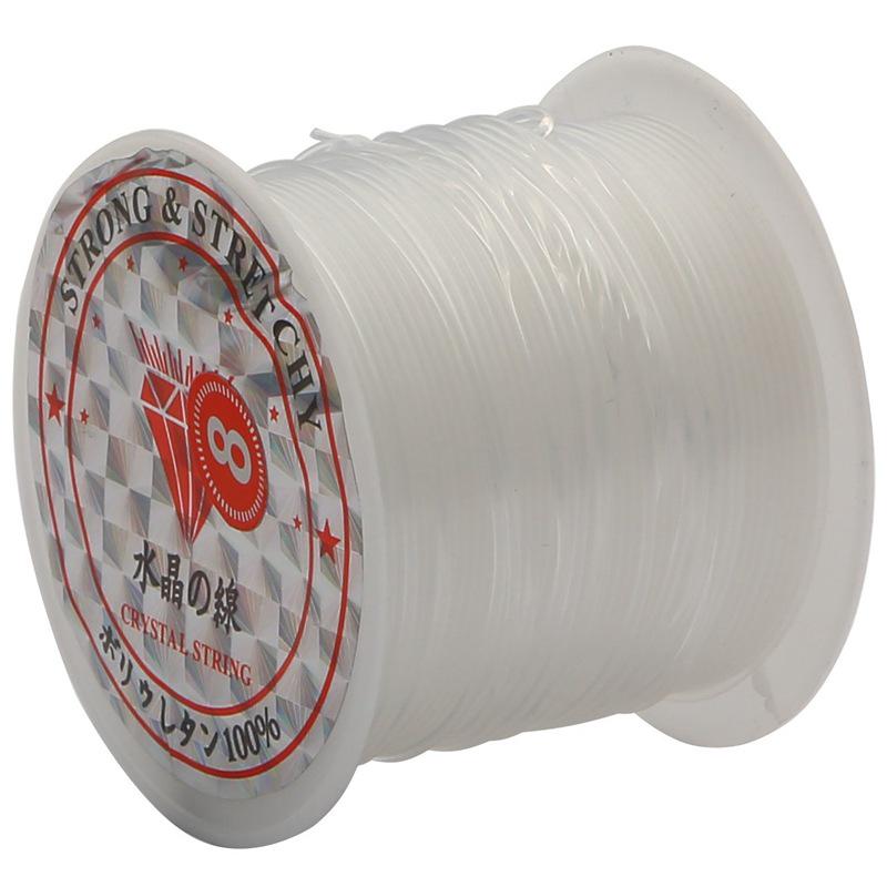 0.2-0.8mm Transparent Non-Elastic Fishing Line for Handmade DIY Jewelry: Bracelets, Necklaces, Beads
