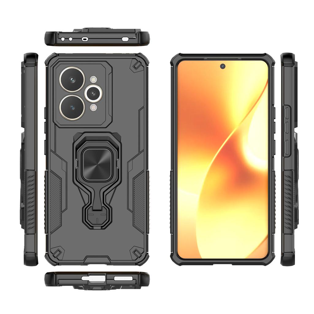 For Realme 15 5G Case Rotatable Ring Kickstand PC+TPU Shockproof Phone Cover