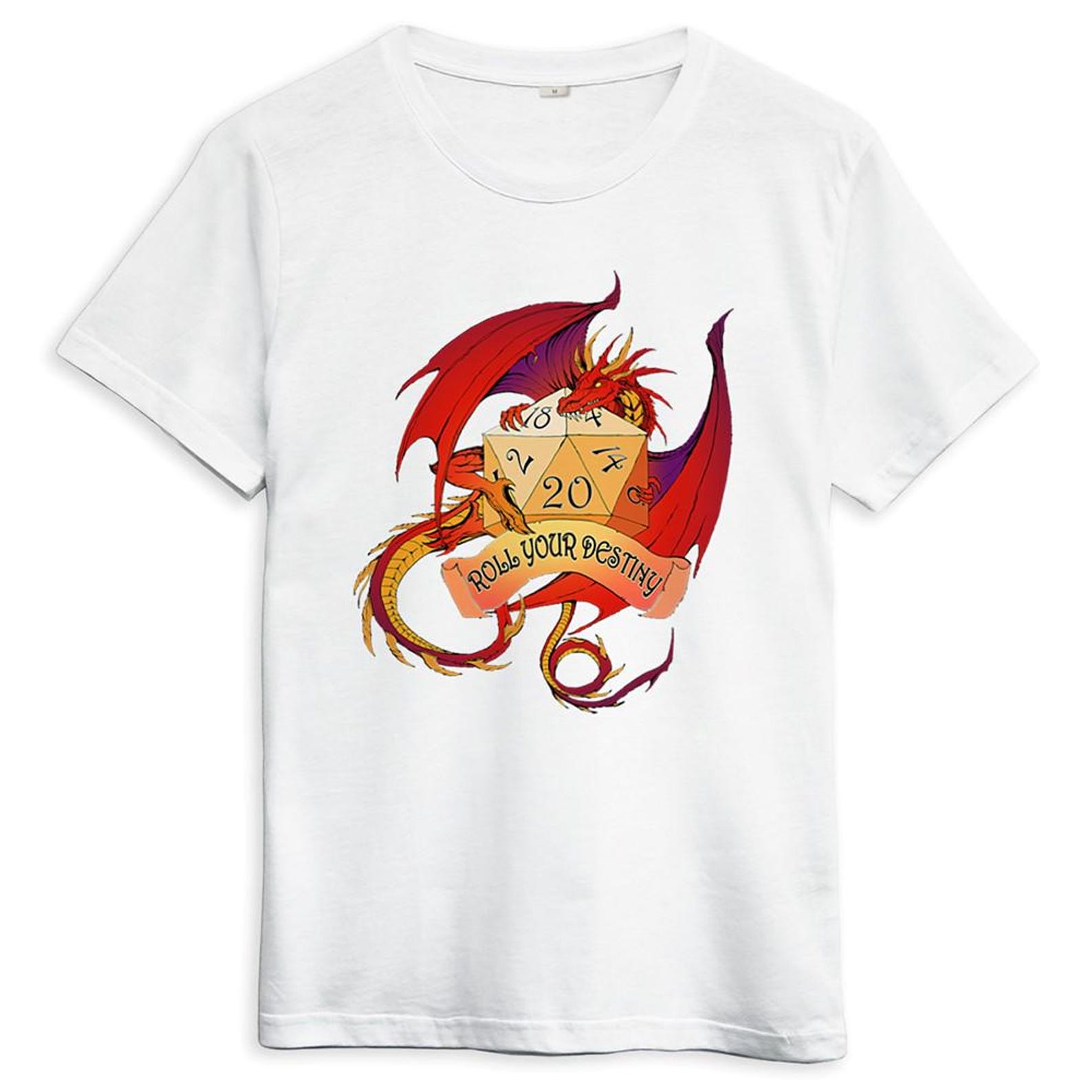 Dungeons and Dragons Roll Your Destiny T-Shirt, DnD Board Game Shirt (DND-289077) 2XL