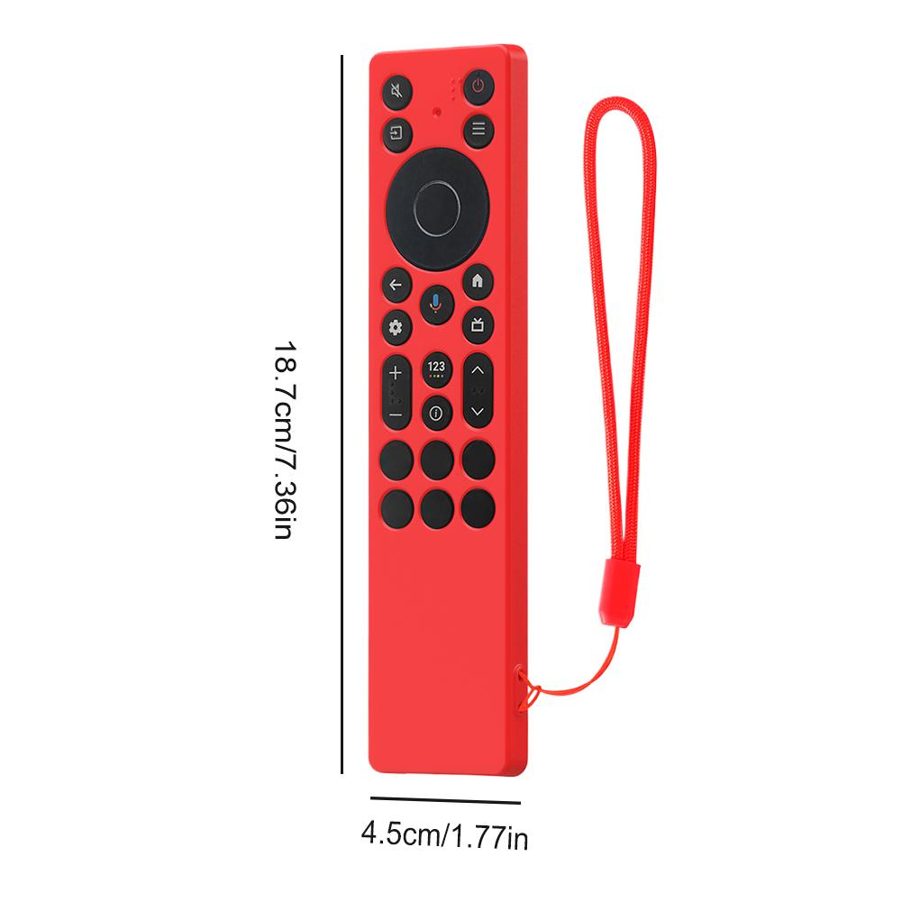 For TCL RC923A/RC813A Silicone Remote Control Protective Case with Lanyard Shockproof Anti-Slip Protect TV Sleeve Shell Supplies