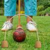 5 pezzi di bastoni da croquet, corda da croquet, corda di cotone per croquet, resistenti, per prati, cortili e parchi.