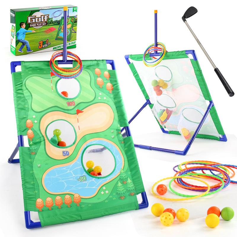 Supply Golf Cloth Rack Sandbag Ferrule 3-In-1 Throwing Game Set Outdoor Sports Toys