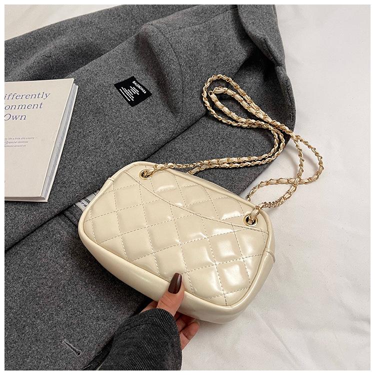 Niche Design Small Bag Women's Spring and Summer 2025 New Trendy Fashion High Sense Diamond Chain Bag Women's Messenger Bag