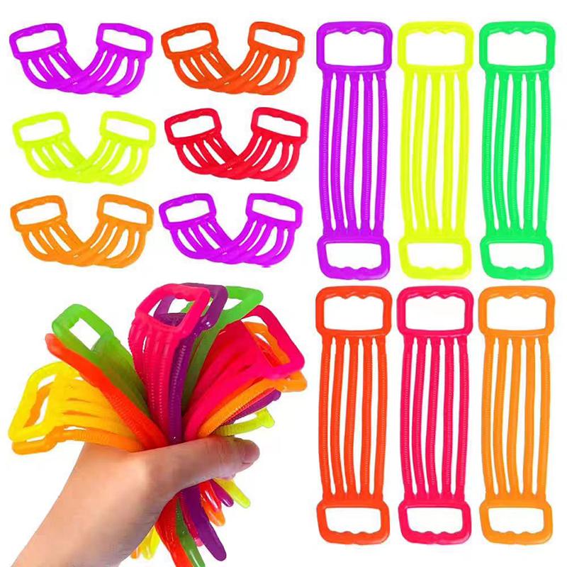 Toys 6PCS Stretchy Strings Fidget Anxiety Calming Stress Relief for Adults Classroom Prize Birthday Party Favors Gifts Kids