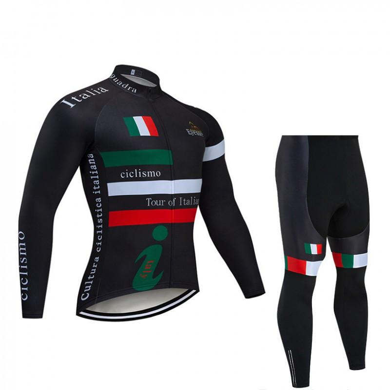 Long Sleeve Cycling Jersey Set Men Women Autumn Winter Lightweight Quick Dry UV Protection Road MTB Bike Wear