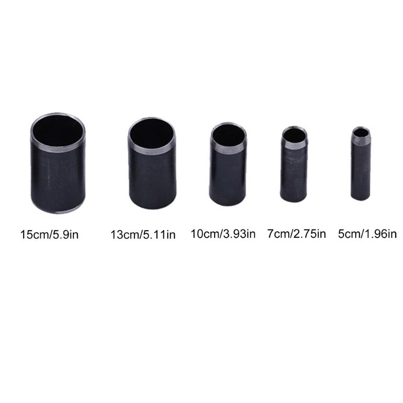 5 Stück Lederstanzwerkzeug Rundlochschneider Set Lederhandwerk Lochschneider Stanzwerkzeug für Ledergürtel, Uhrenarmband