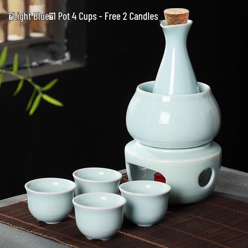 Керамический набор для подогрева саке