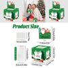 Green Christmas Gift Packaging Box With Santa Claus Print For Party And Celebration Use