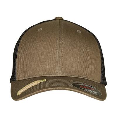 FLEXFIT Unisex tinklinio audinio suaugusiems perdirbtas „Trucker“ dangtelis